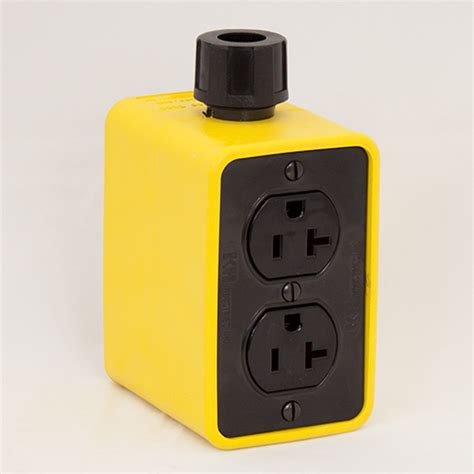 electrical e yellow box|PORTABLE OUTLET BOX, BLANK, YELLOW .